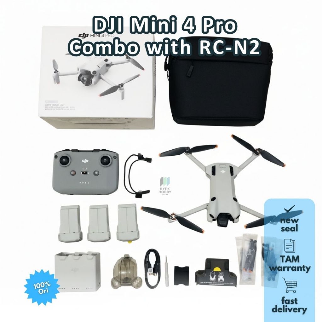 Drone DJI Mini 4 Pro Combo Fly More Kit Original Drone Second 4K Portrait Camera