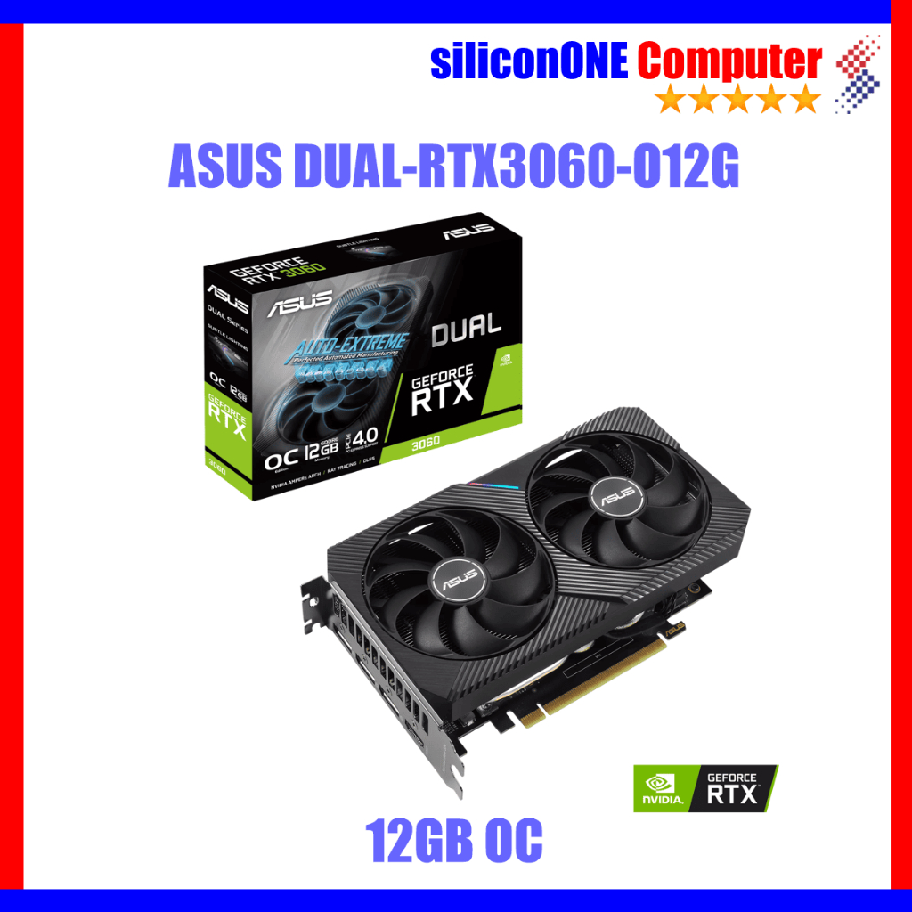 Asus Dual RTX3060 O12G Gaming Graphics Card RTX 3060 OC 12GB