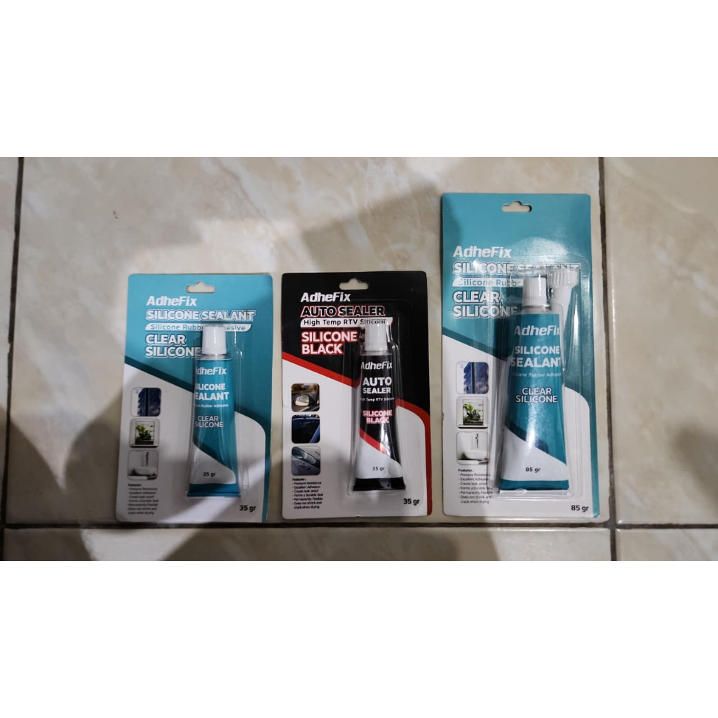 Lem Kaca dan Motor Sealant Sealer Clear Bening dab Black Silicone