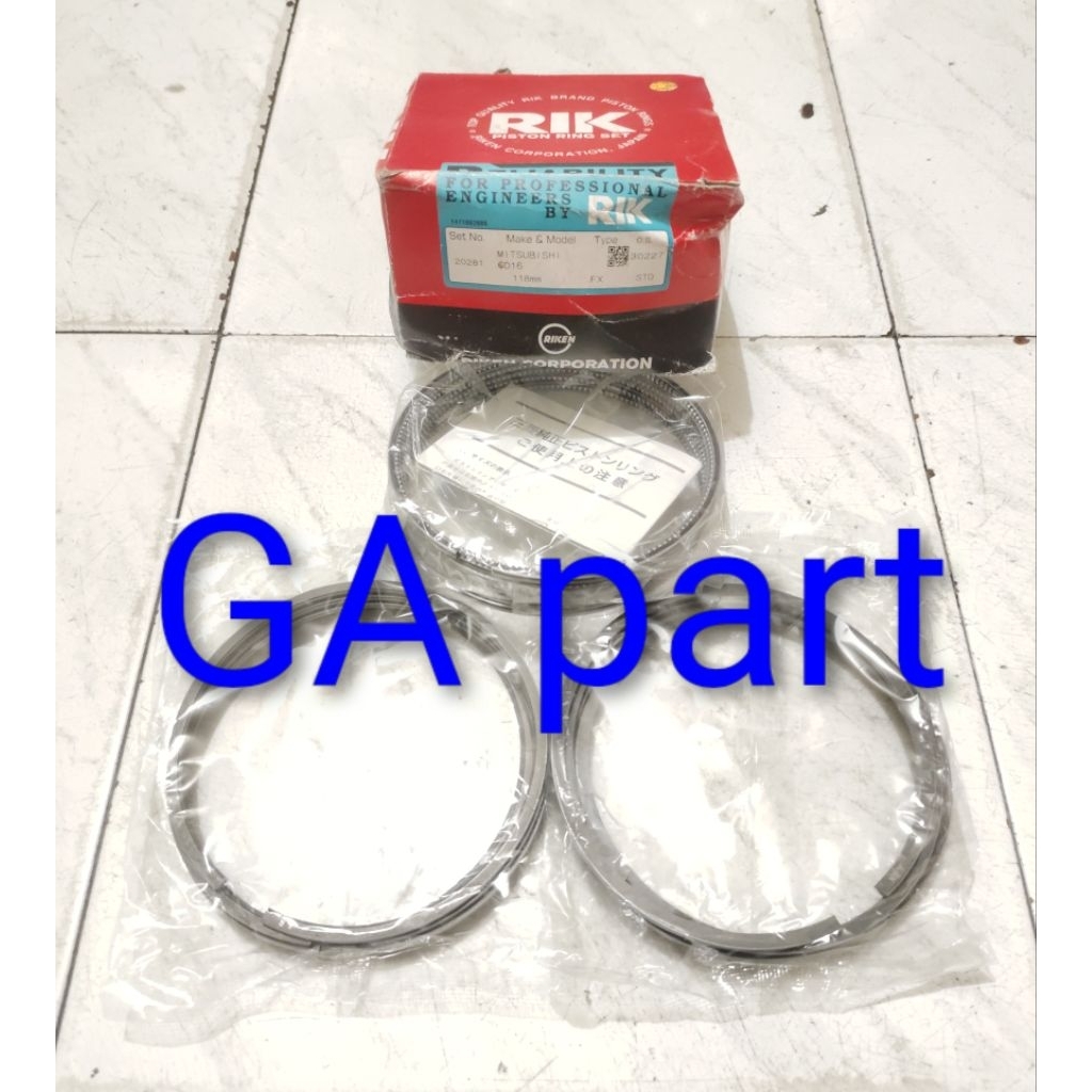 ring piston seher fuso fighter 6D16 ps190 RIK harga 1set