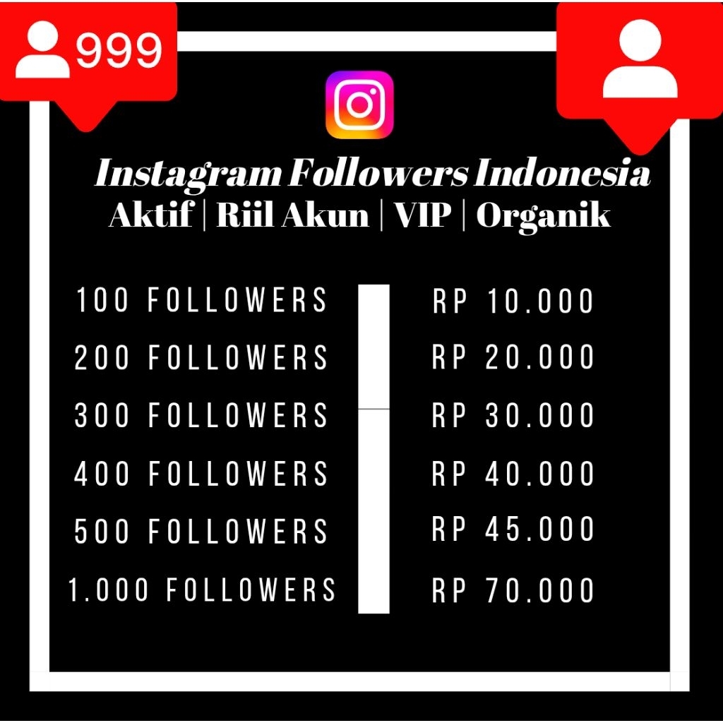 Followers Instagram Indonesia Real Aktif Permanen
