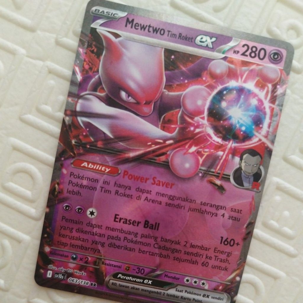 mewtwo tim roket ex asli 100%