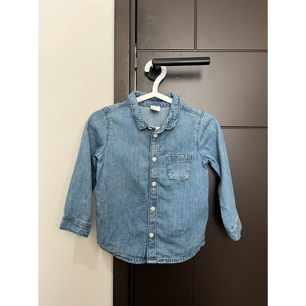 Preloved Kemeja Jeans H&M Anak Laki-Laki