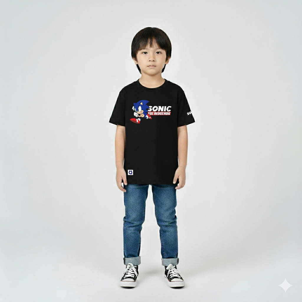 Baju anak kaos anak karakter sonic - Roqids Sonic