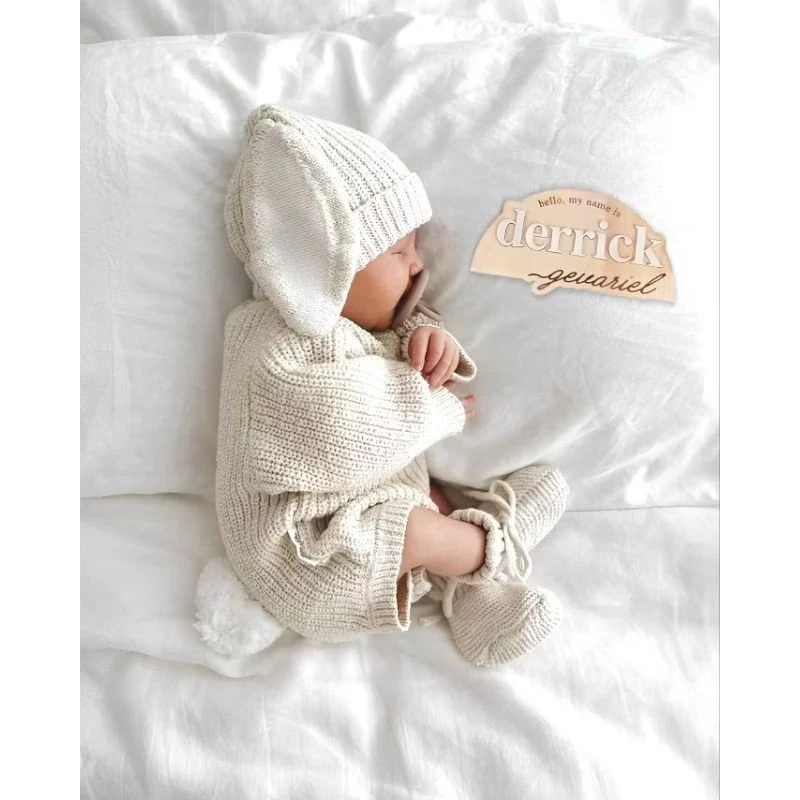 Papan Nama Kelahiran Bayi Custom Akrilik