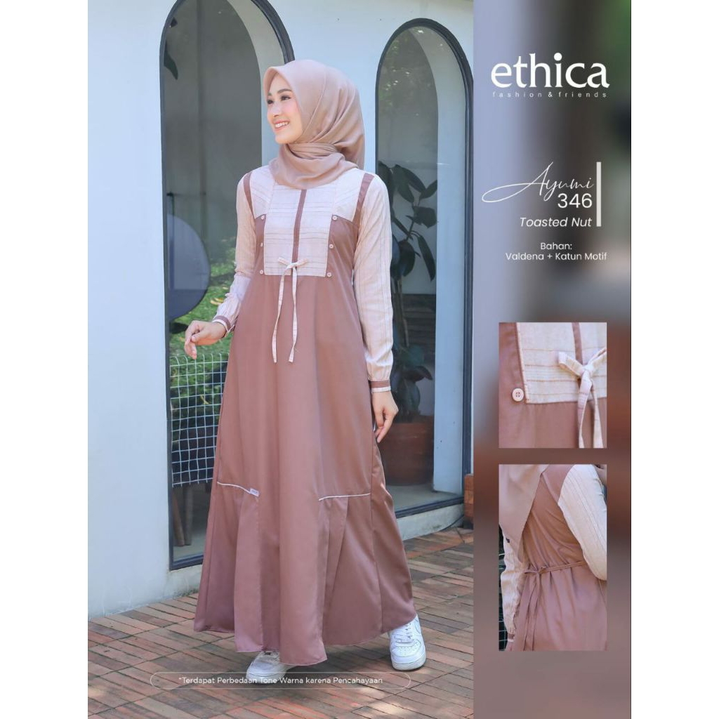 GAMIS ETHICA AYUMI 346 NUT / GAMIS ETHICA AYUMI / GAMIS ETHICA ORIGINAL / GAMIS CANTIK / GAMIS REMAJ