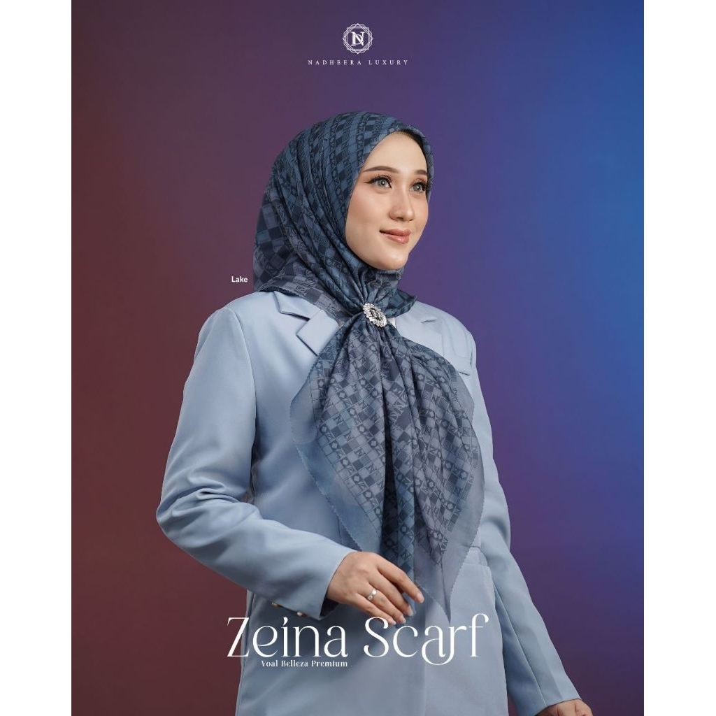 HIJAB MOTIF NADHEERA LUXURY SQUARE SEGI EMPAT
