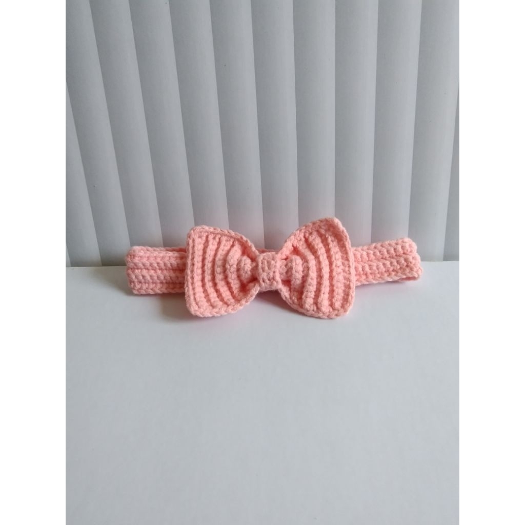 bandana rajut bayi anak perempuan/ bando rajut bayi handmade