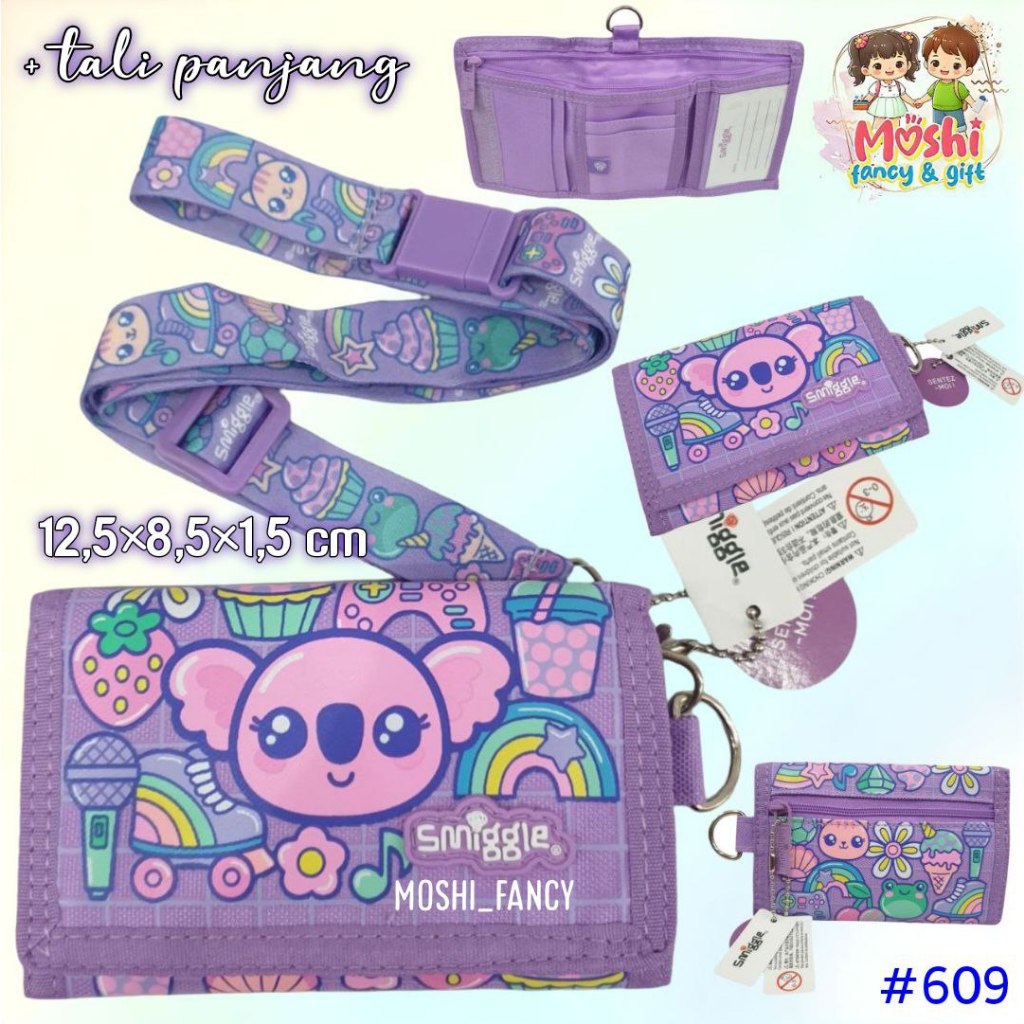 Dompet Lipat Anak Tali Motif Koala / Dompet Anak Anak Perempuan / Dompet Lipat Girl Koala