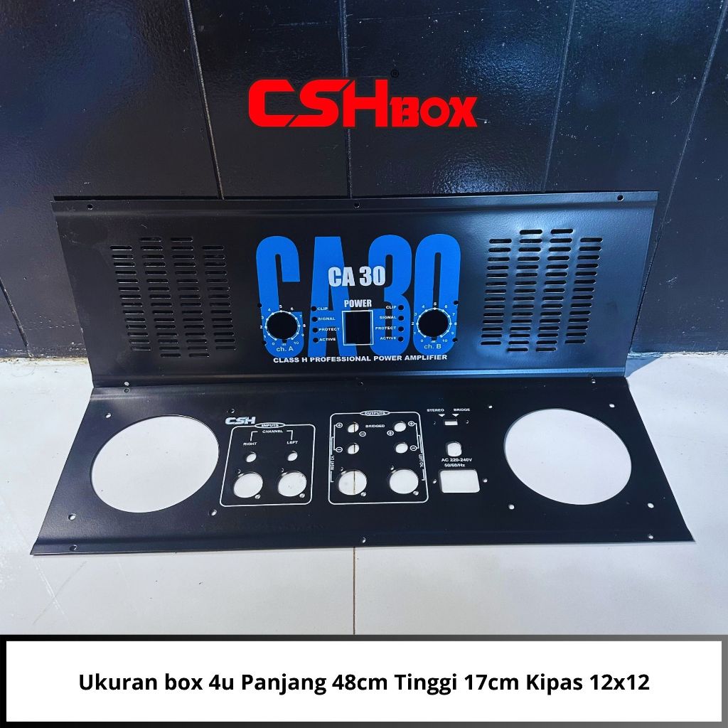 Plat Panel Box Power CSH Ukuran 4u Depan Belakang ( CA 30, CA 38)