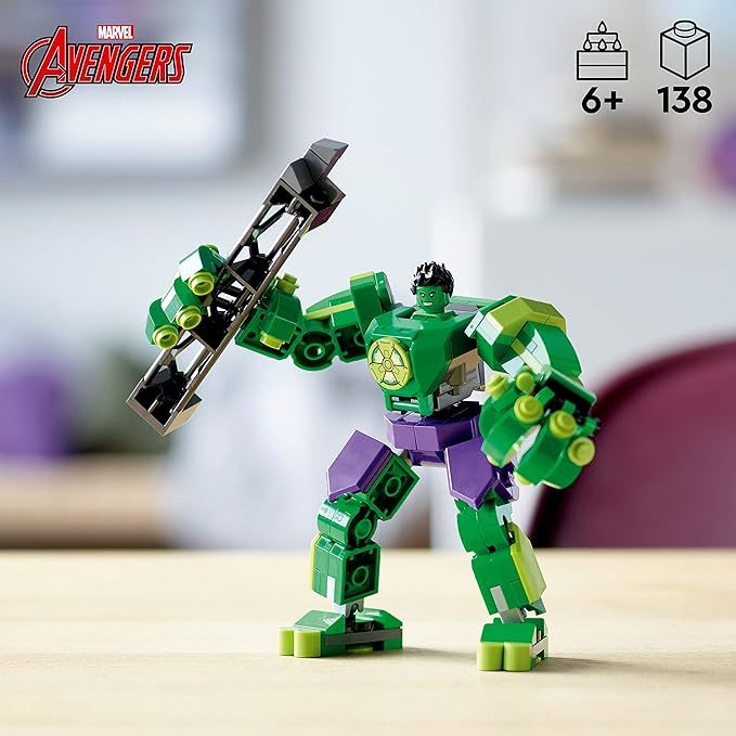 LEGO Marvel Hulk Mech Armor 76241, Avengers Action Figure Set