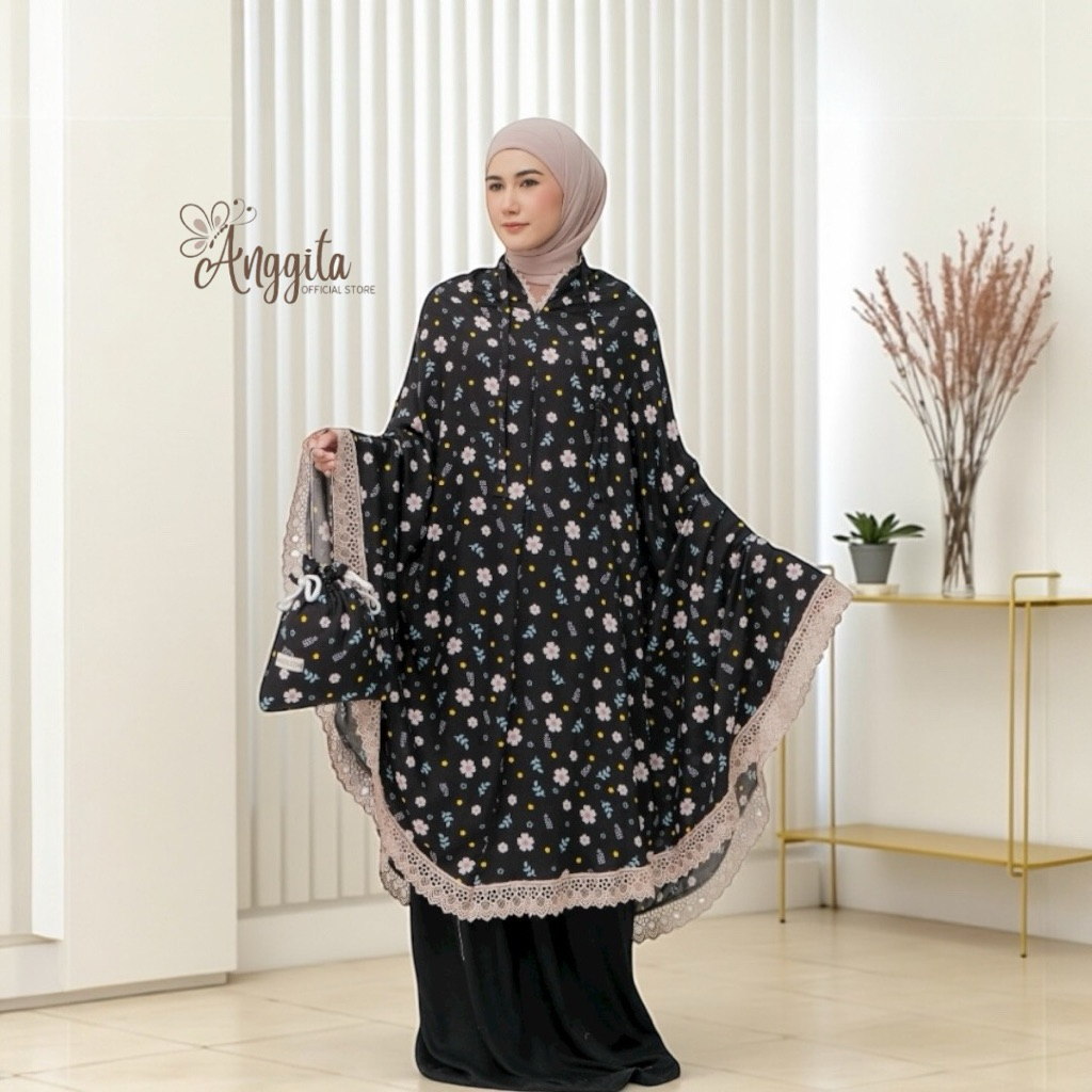 Anggita Store - Mukena Katun Rayon Bali Jumbo Viscose Premium Resleting Dagu Adem Bahan Dingin