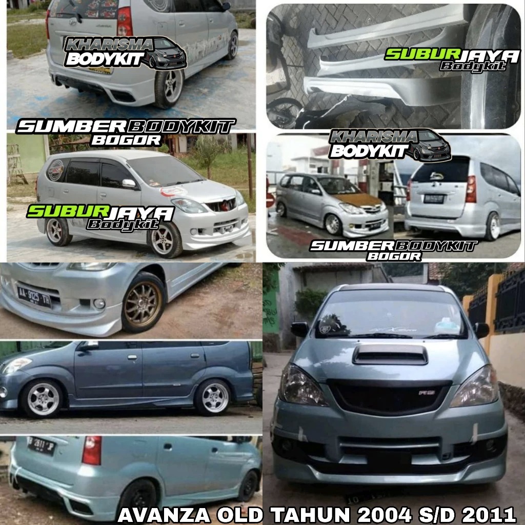 BODYKIT XENIA AVANZA OLD TAHUN 2004 - 2011 SEMUA MODEL BODYKIT AVANZA OLD MODEL YARIS LUXURY Mobil