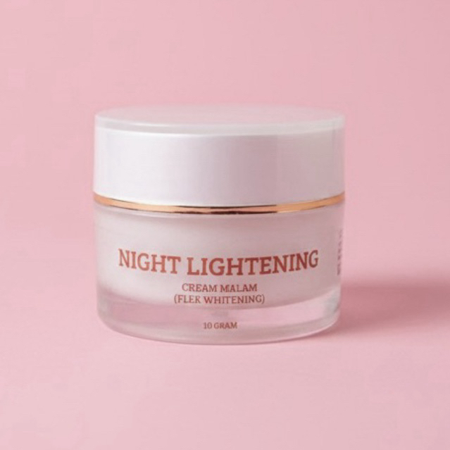 night cream L1 Lightening shineskin flek kulit tebal susah putih