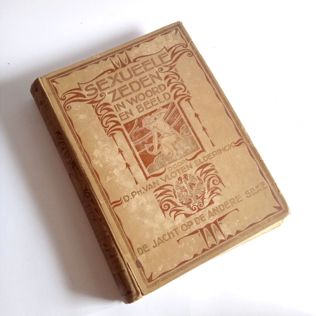 Antik Vintage Buku Belanda Besar Lama SEXUEELE ZEDEN IN WOORD EN BEELD 1930's Tua Utuh Layak Koleksi