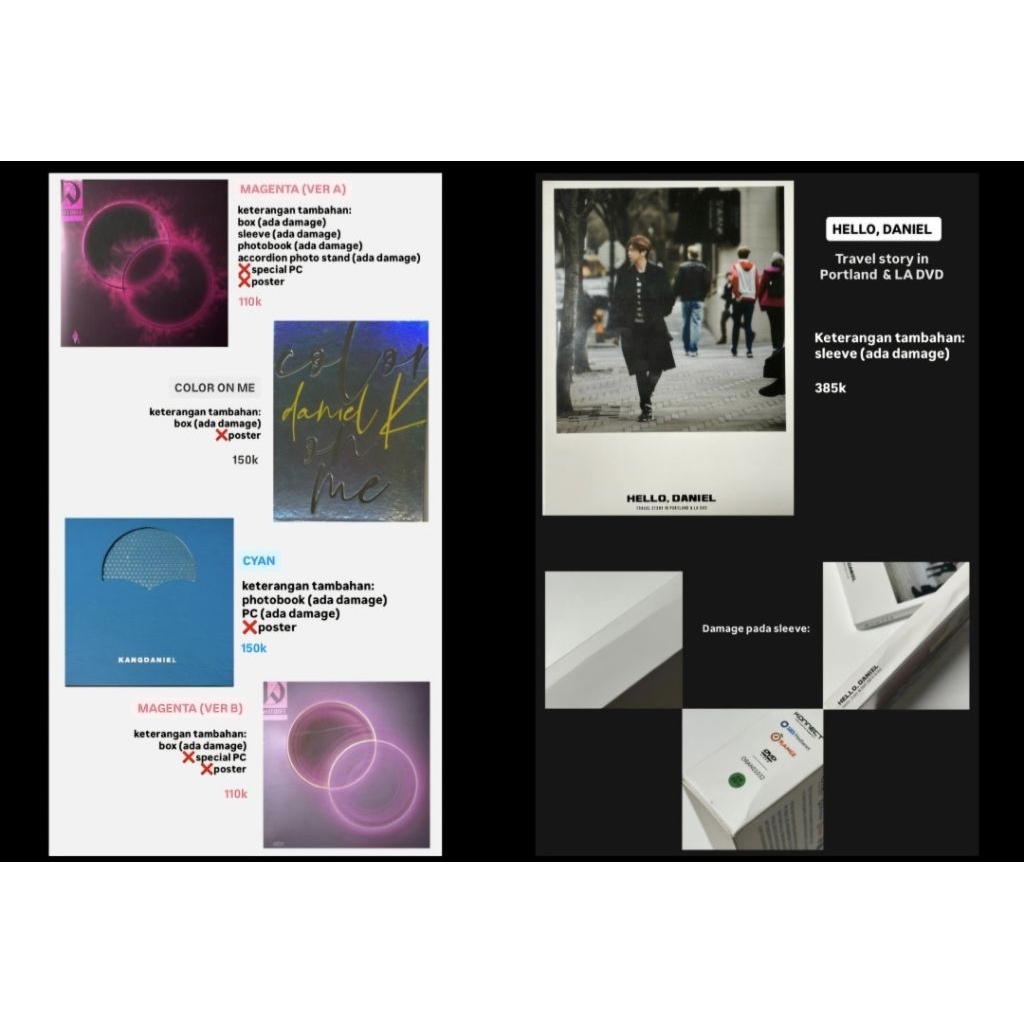 PRELOVED KANG DANIEL ALBUM