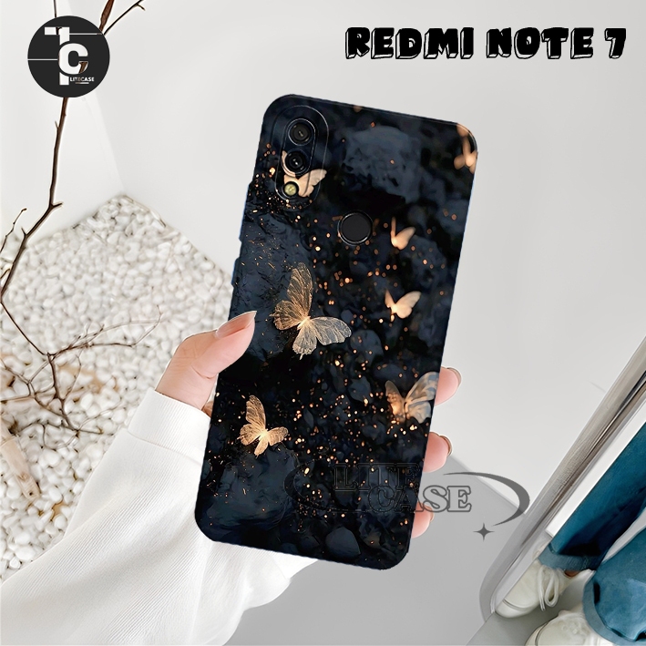 Case Hp REDMI NOTE 7 / NOTE 7 PRO / NOTE 8 / NOTE 8 PRO / NOTE 9 / NOTE 9 PRO Motif Butterfly aesthe