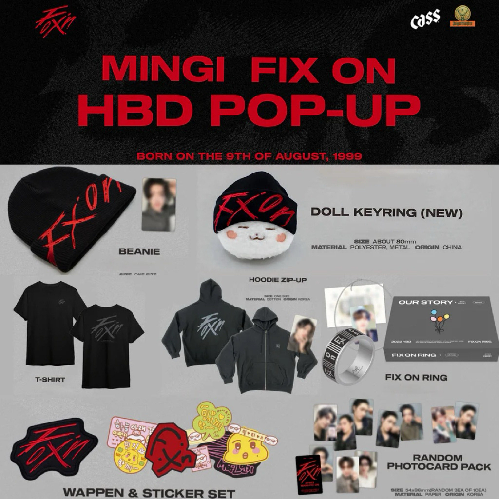 (Offline/Online) ATEEZ MINGI - FIX ON HBD POP-UP Official MD