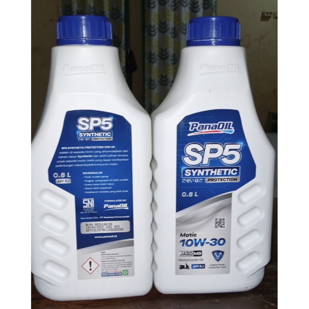 panaoil sp5 SYNTETIC sae 10w-30 untuk motor mstic