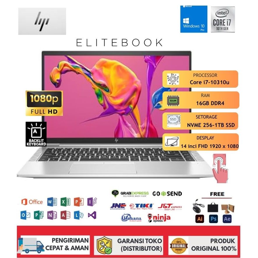 Laptop HP Elitebook 840 G7 i7 GEN 10 RAM 16GB/SSD 1TB FULLSET