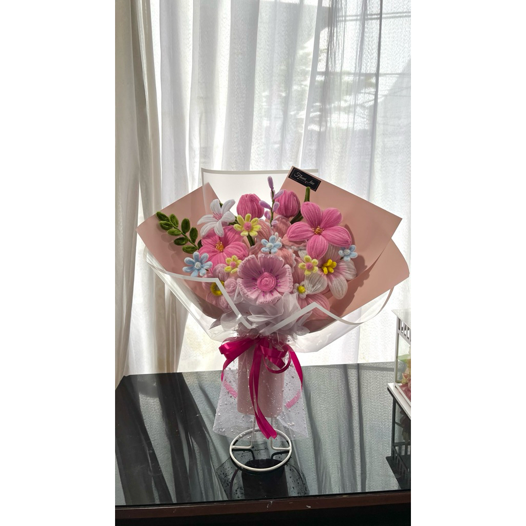 bouquet kawat bulu