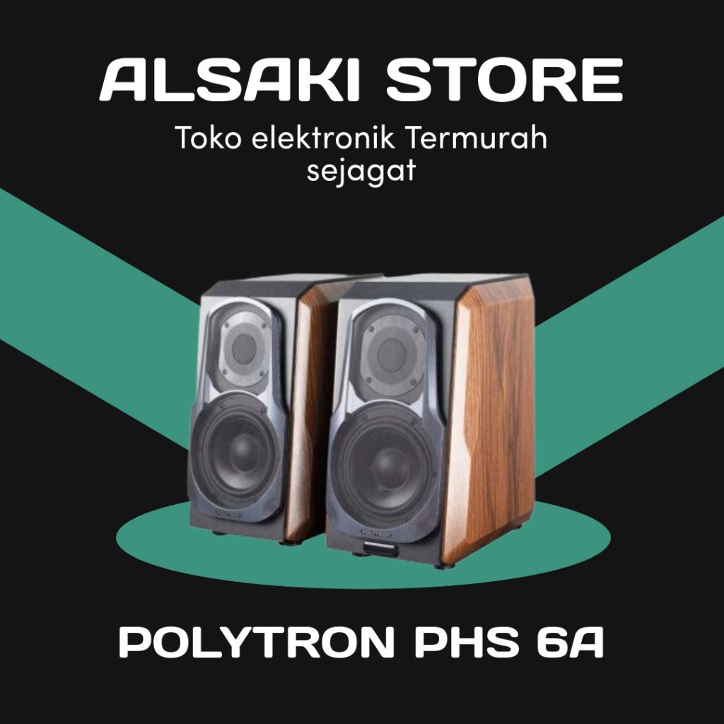 POLYTRON PHS 6A / PHS-6A/PHS6A AUDIO BOOKSHELF BLUETOOTH SPEAKER