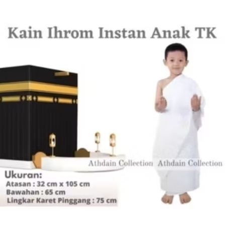KAIN IHRAM ANAK TK /KAIN IHRAM INSTAN