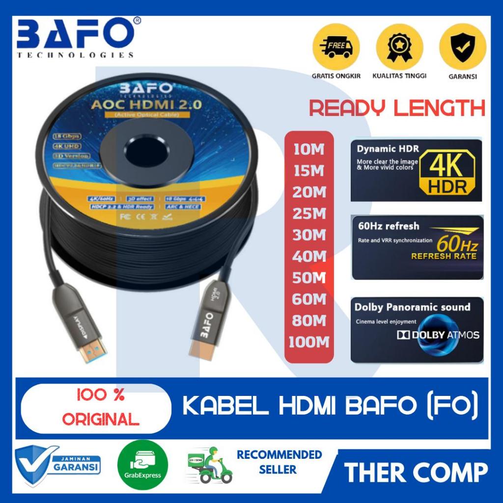 BAFO Kabel HDMI Fiber Optic / Optik (FO) 15 Meter