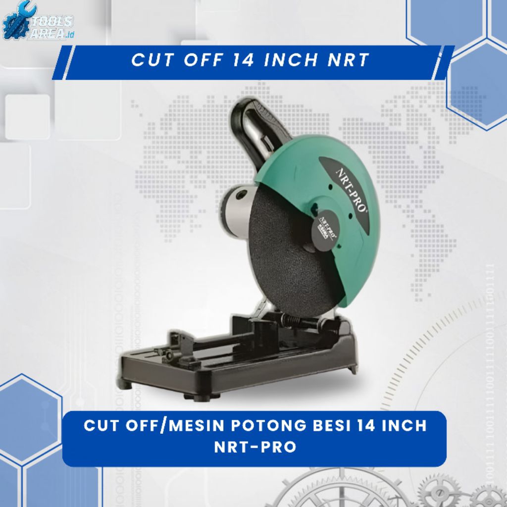 CUT OFF / MESIN POTONG BESI 14"+ BATU POTONG 2414 HD NRT-PRO