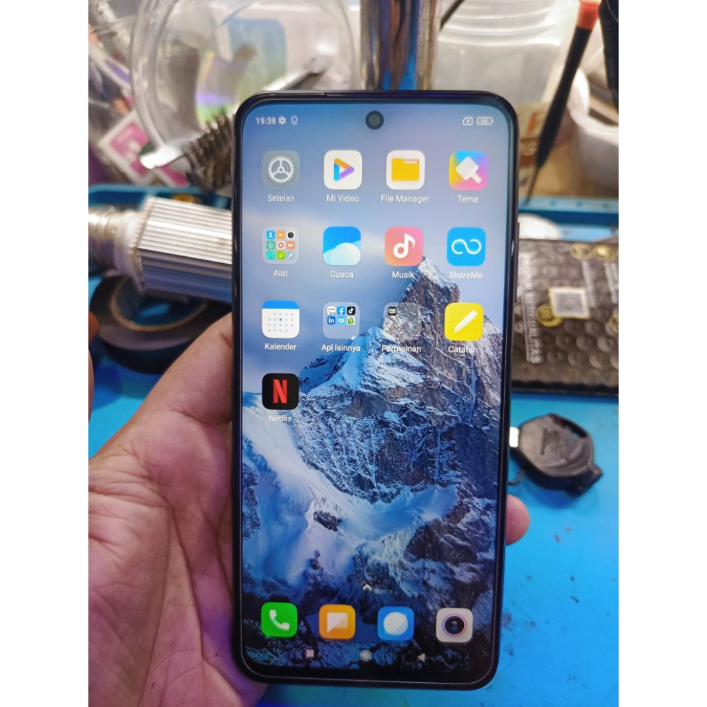 LCD Set Frame Redmi note 10 5G / Poco M3 Pro 5G Original Asli Copotan 100%