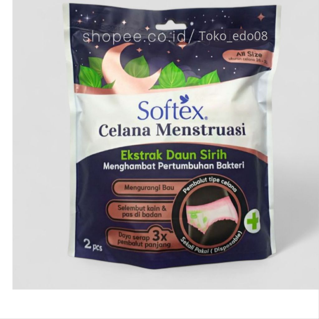 Softek celana menstruasi daun sirih