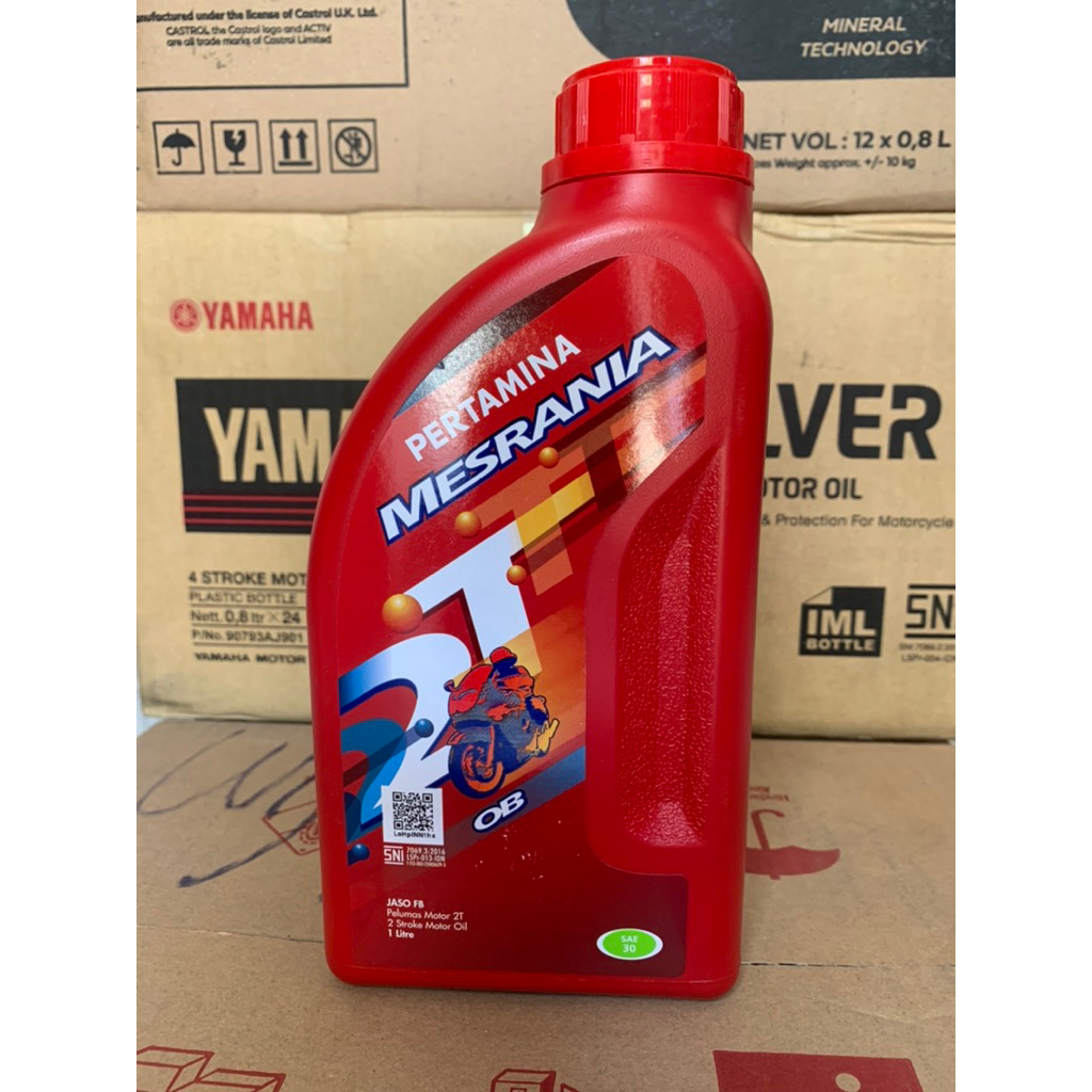 Oli Mesran 2t 2tak OB SAE 30 1 Liter Original