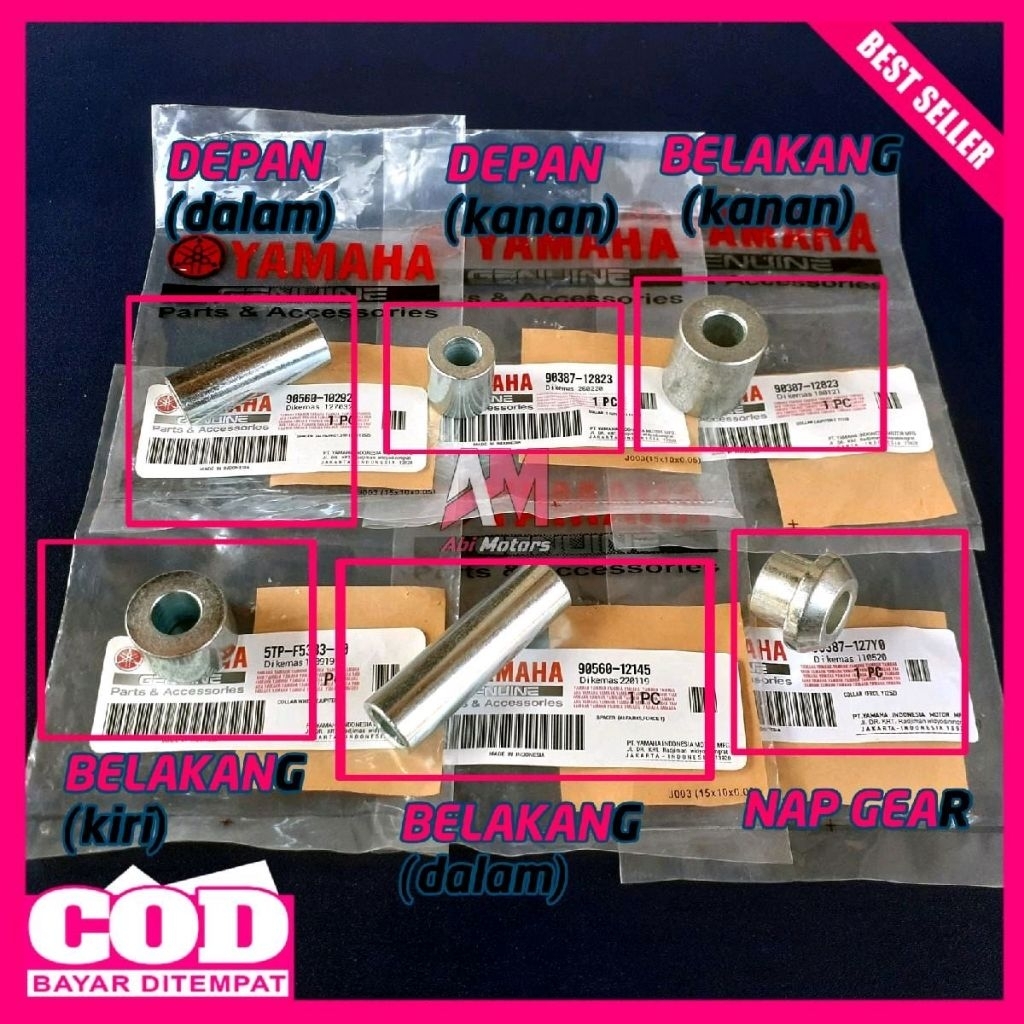 FULLSET BOSH RODA JUPITER Z 110CC DEPAN BELAKANG/BOSH BOS TROMOL RODA DEPAN DALAM KANAN JUPITER Z BU