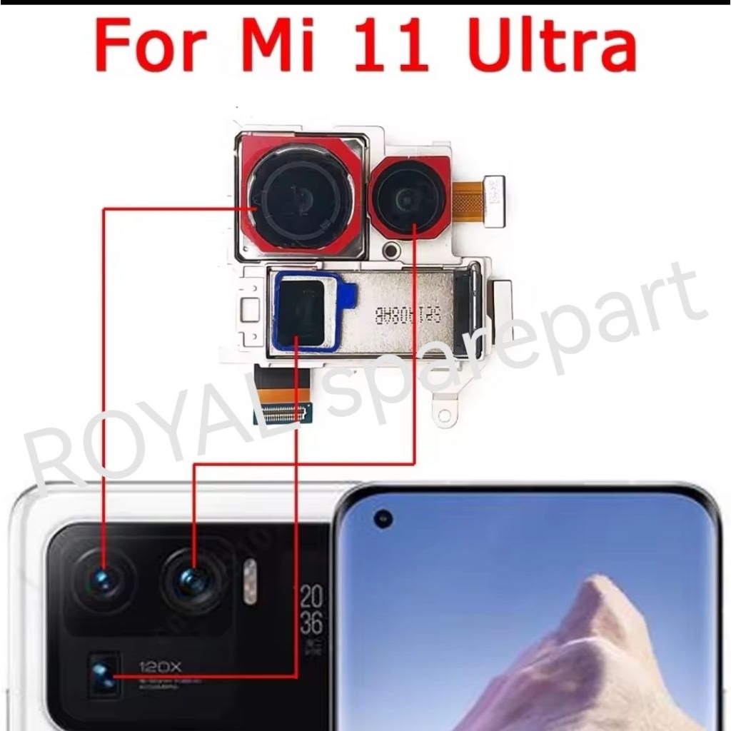 Kamera Belakang Kamera big Xiaomi Mi11 Ultra Original