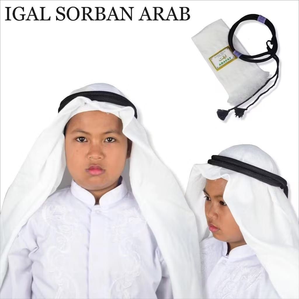 Igal Arab Igal Ikat Sorban Arab | Igal Ikat Kepala | Igal Sorban Arab | Igal Sorban Anak Dan Dewasa