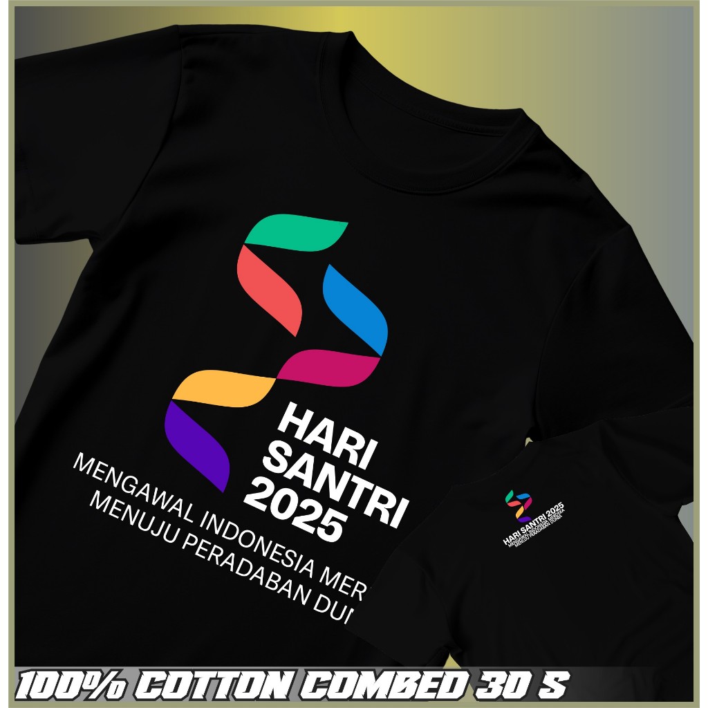 Kaos Hsn 2025 Desain Resmi Kemenag Kaos Hari santri 2025 Kaos Resmi Hari Santri