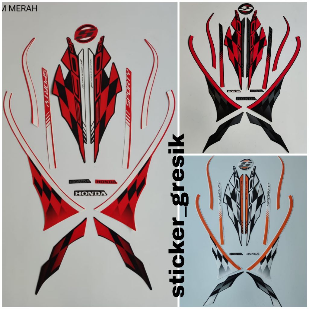 striping sticker Scoopy sporty 2018