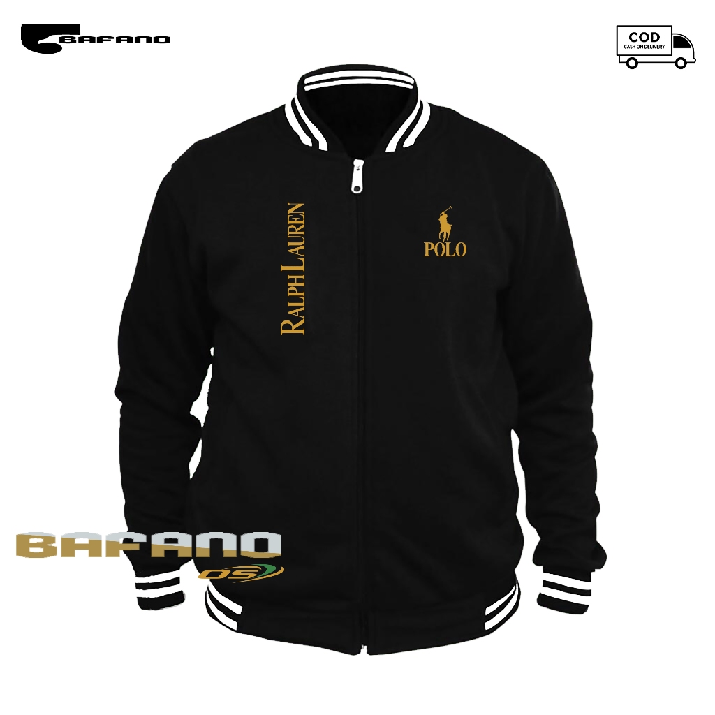COD jaket varsity Polo KD Kirka text Gold jaket casual formal musim dingin keren katun lembut nyaman