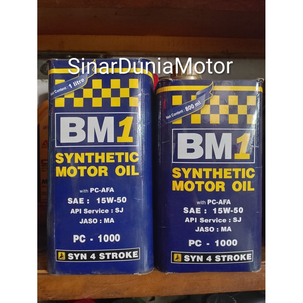 Oli BM 1 PC 1000 15W50 Oli Mesin BM1 PC1000 800 ML 1 LTR ORIGINAL