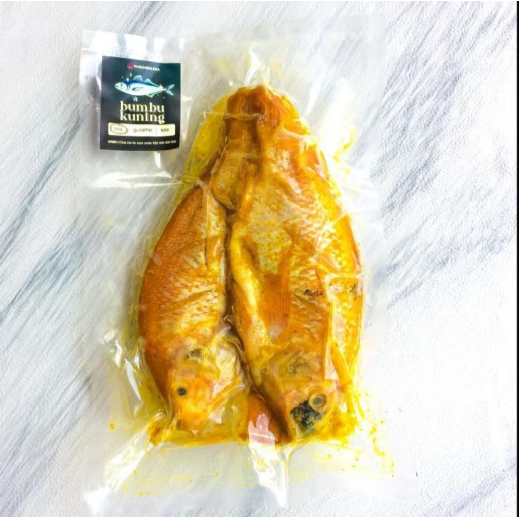 ikan nila bumbu kuning siap goreng