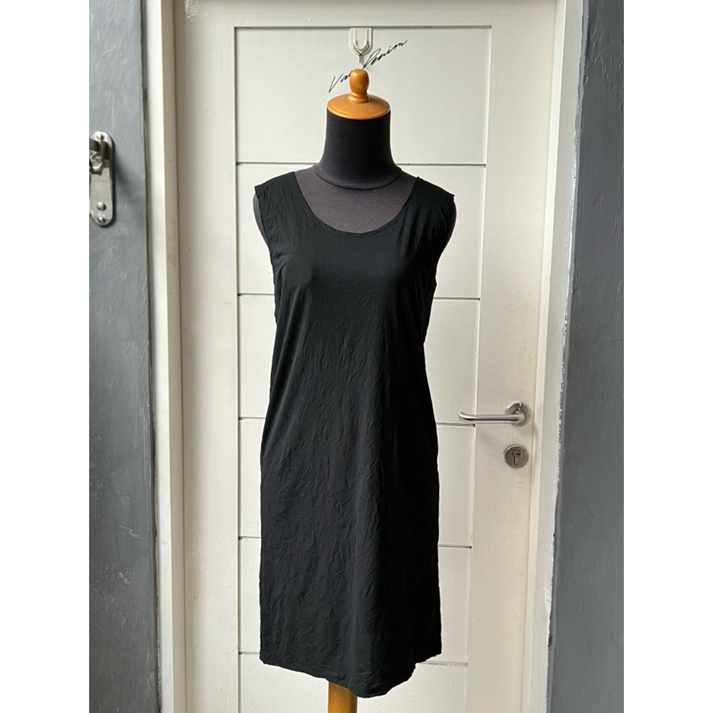 Wish Y’S Bis Yohji Yamamoto Black Sleeveless Dress