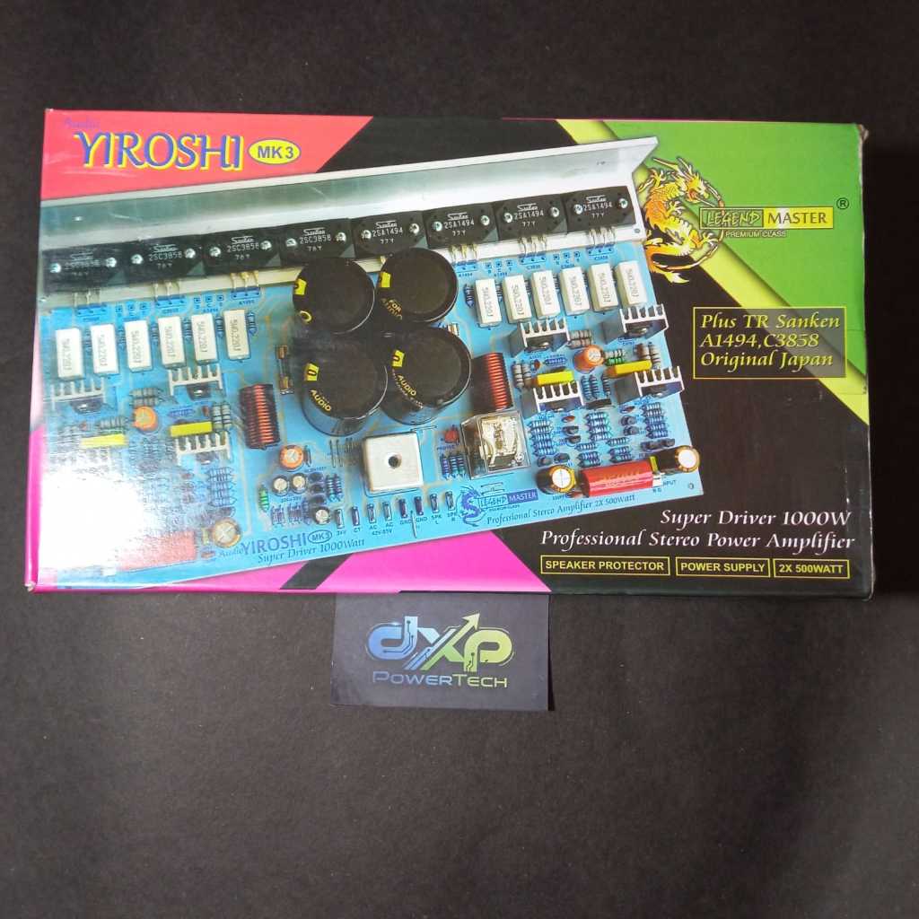 SUPER DRIVER 1000W PRO STEREO POWER AMPLIFIER TR FINAL MK3 by YIROSHI