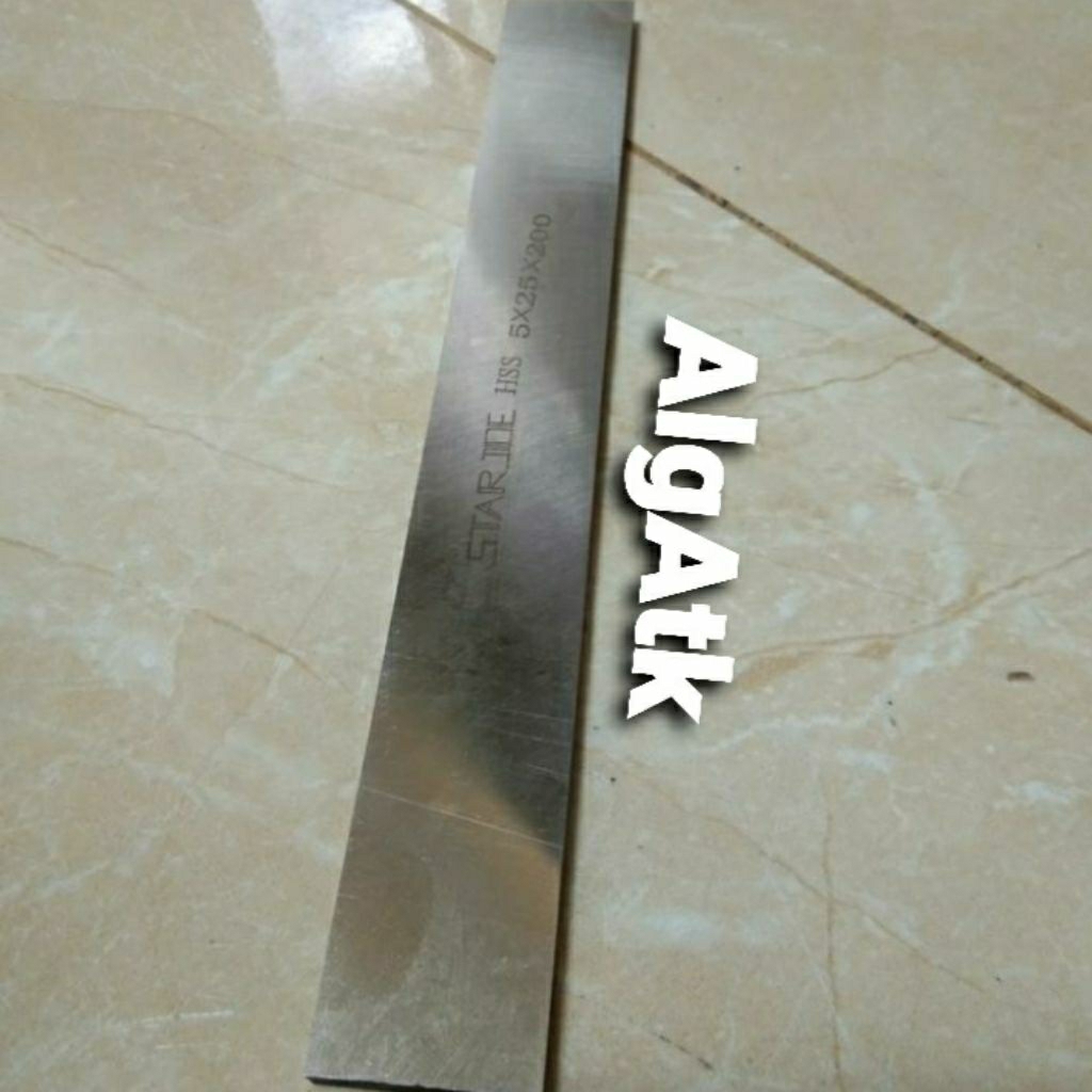 besi bubut HSS ukuran 5x25x200mm Star Joe mata pahat bubut