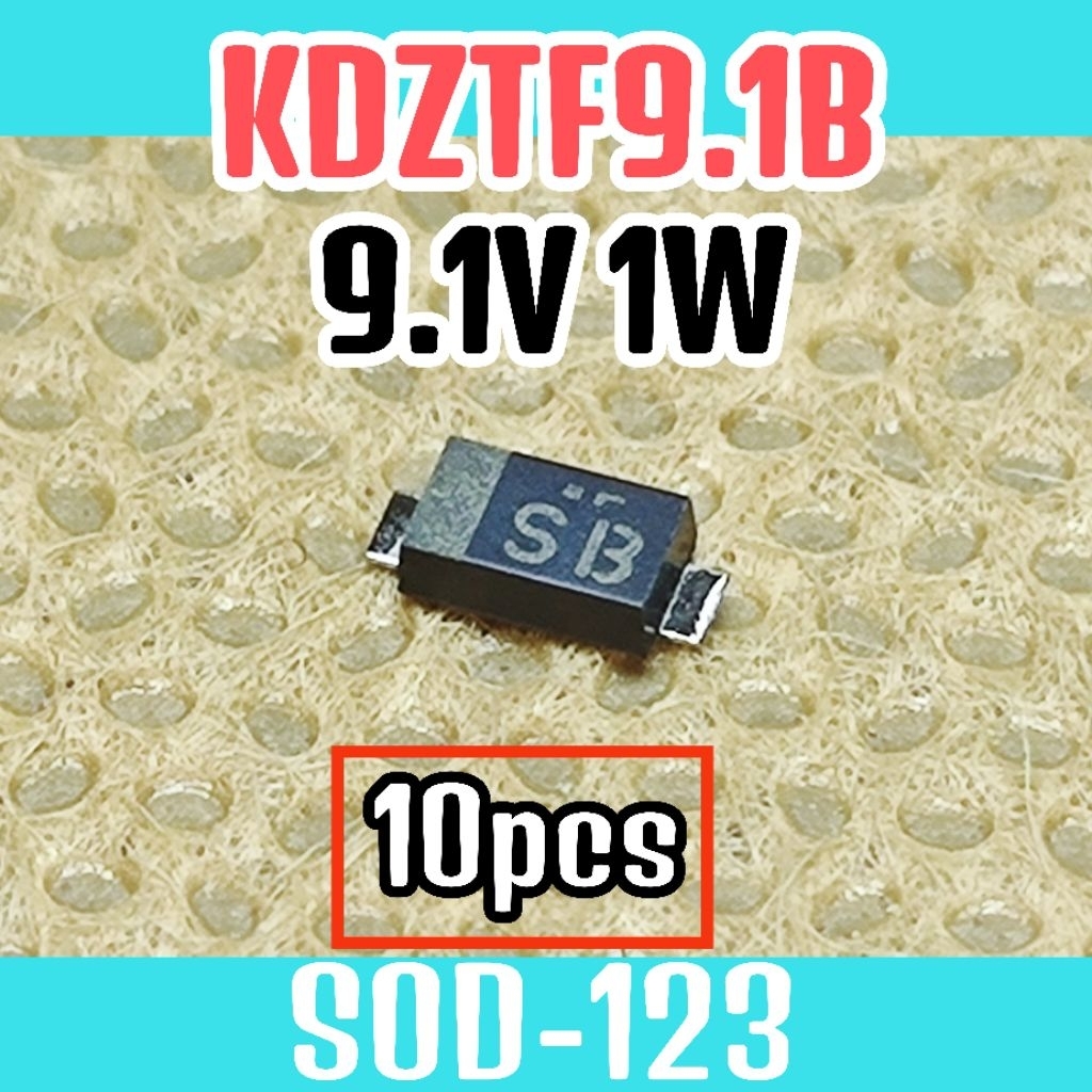 10pcs Dioda zener KDZTF9.1B SMD SMT 9.1V 1W 9,1v 1000mW SOD-123, Zener Diode mark SB