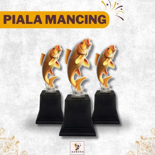 Piala Akrilik Penghargaan & Kejuaraan Memancing Motif Ikan Mas| Hadiah | Juara | Kontes | Turnamen