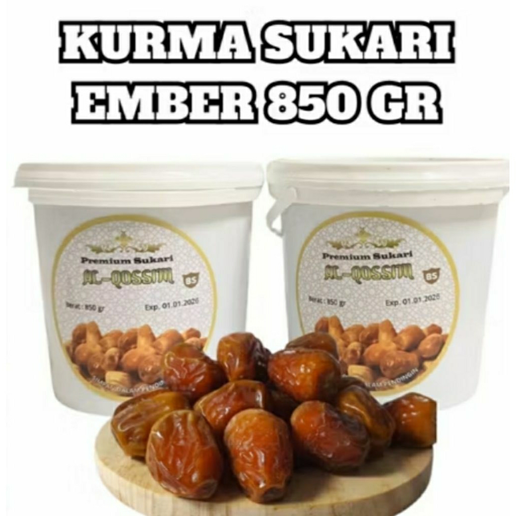 Kurma sukari ember 850 grm/kurma sukari/kurma sukari raja