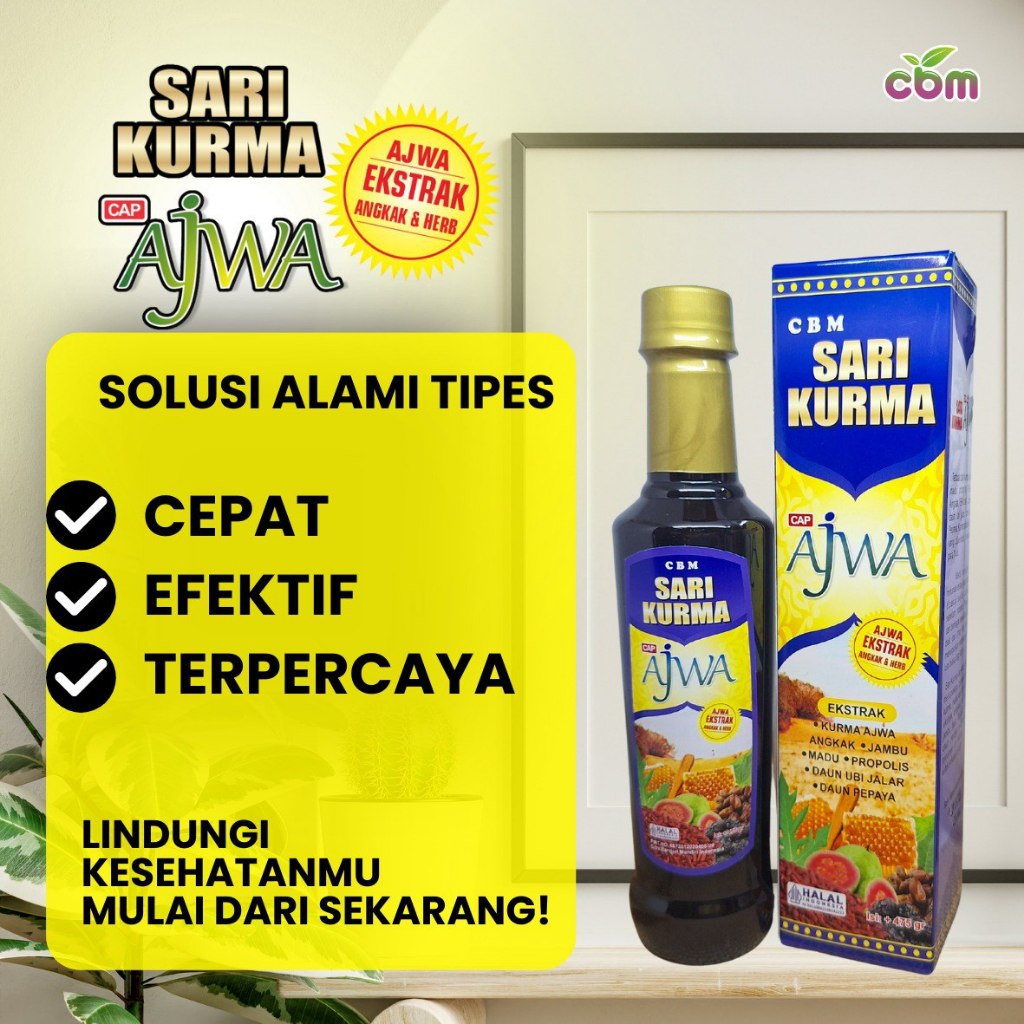 Sari Kurma Ajwa Angkak Herbal CBM 100% ORIGINAL | Meningkatkan Daya Tahan Tubuh Trombosit DB