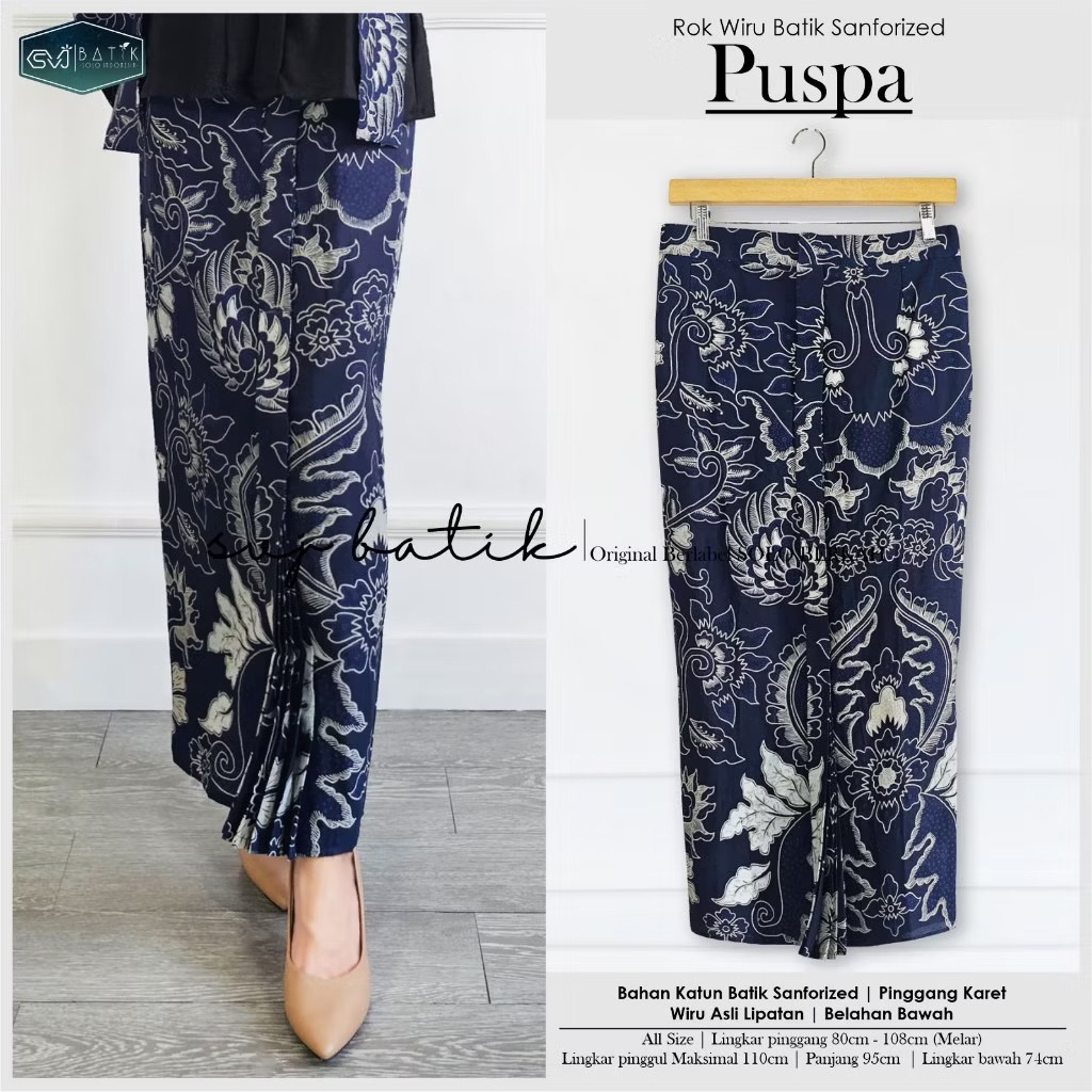 ROK WIRU BATIK INSTAN LIPIT BAWAHAN KEBAYA WANITA KONDANGAN BATIK SOLO EKSKLUSIF PREMIUM