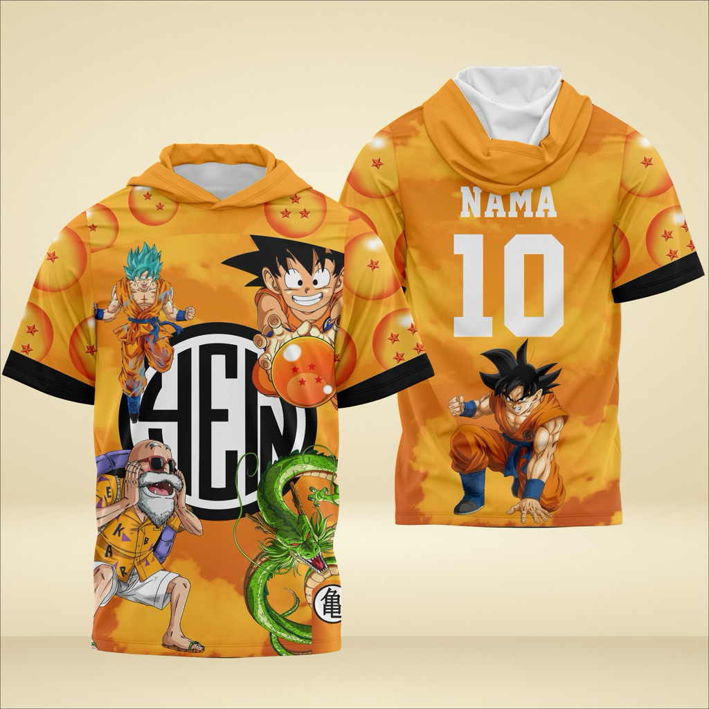 Jersey Hoodie Shooting Shirt Dragonball Custom