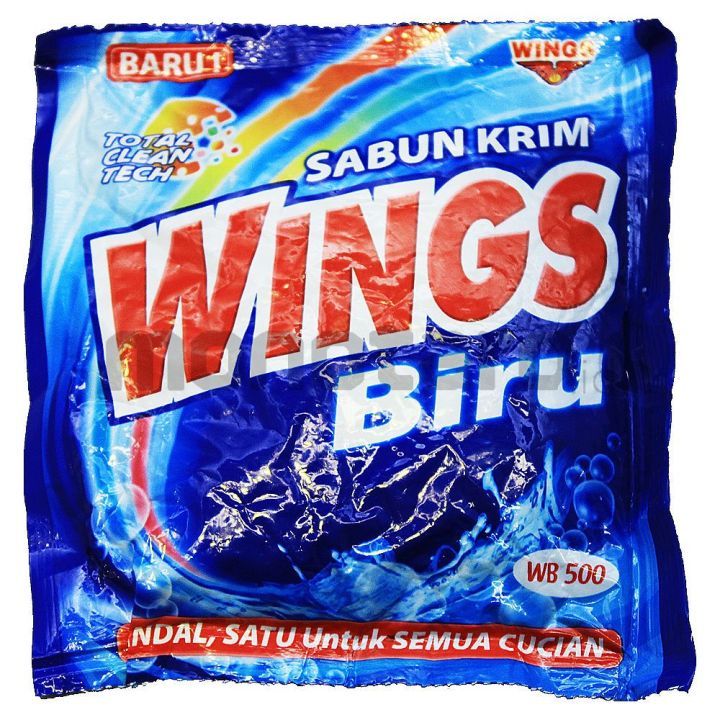 WINGS BIRU EKONOMI CREAM SABUN COLEK KRIM 380Gr - Sabun Colek Wings